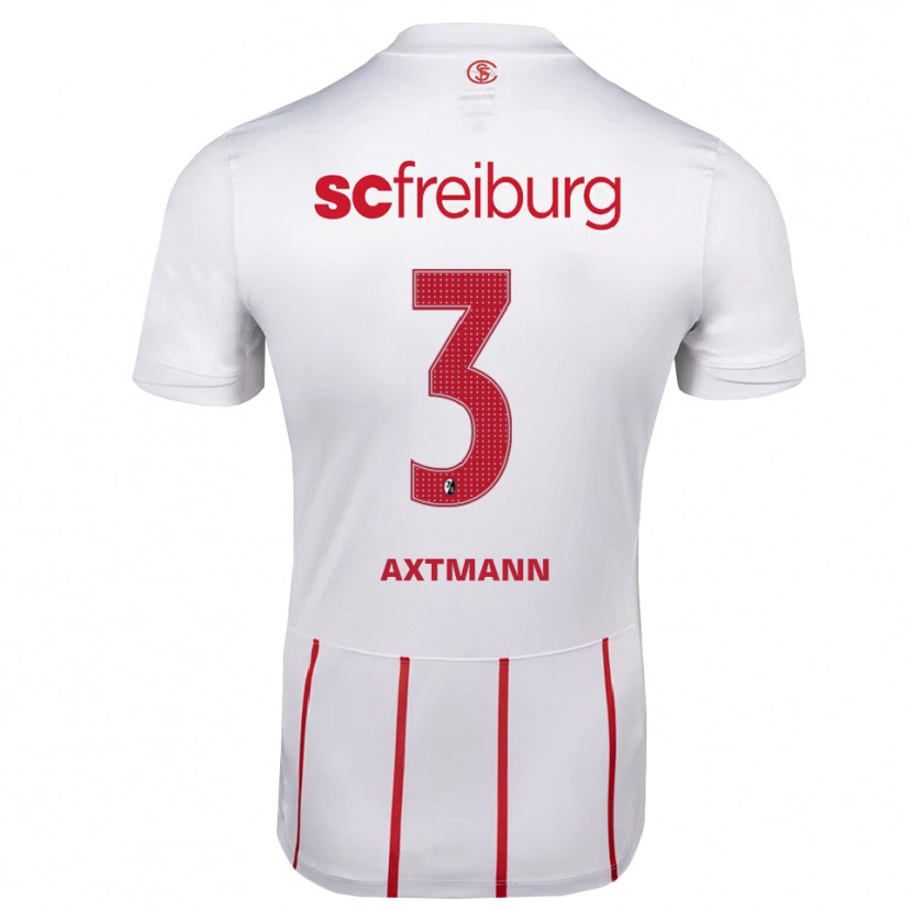 Danxen Kinderen Alina Axtmann #3 Wit Rood Geel Uitshirt Uittenue 2026/27 T-Shirt