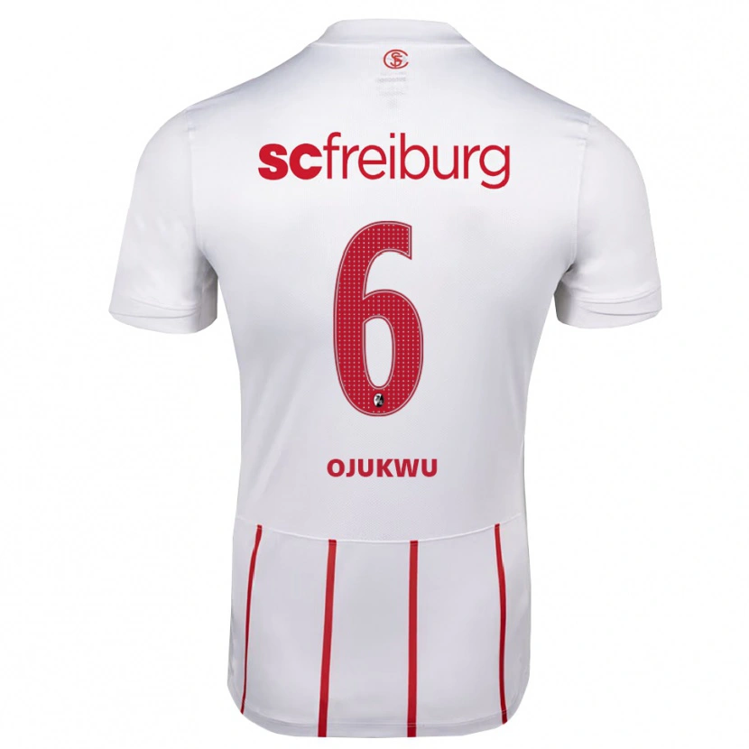 Danxen Kinderen Nicole Ojukwu #6 Wit Rood Geel Uitshirt Uittenue 2026/27 T-Shirt