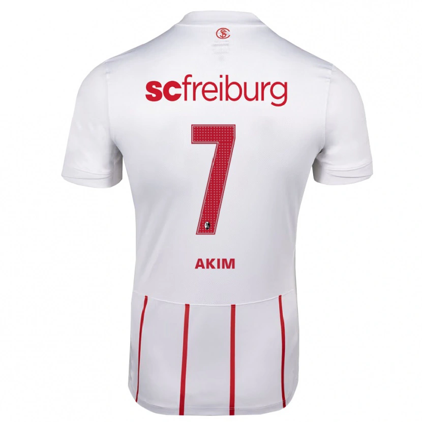 Danxen Kinderen Akim Schnerring #7 Wit Rood Geel Uitshirt Uittenue 2026/27 T-Shirt