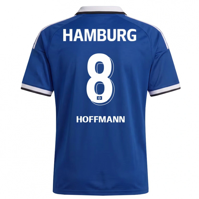 Danxen Kinderen Nick Hoffmann #8 Wit Blauw Uitshirt Uittenue 2026/27 T-Shirt