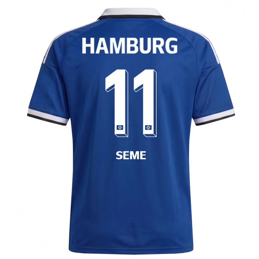 Danxen Kinderen Anna-Katharina Seme #11 Wit Blauw Uitshirt Uittenue 2026/27 T-Shirt