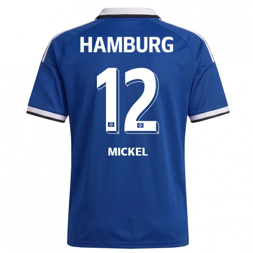 Danxen Kinderen Tom Mickel #12 Wit Blauw Uitshirt Uittenue 2026/27 T-Shirt