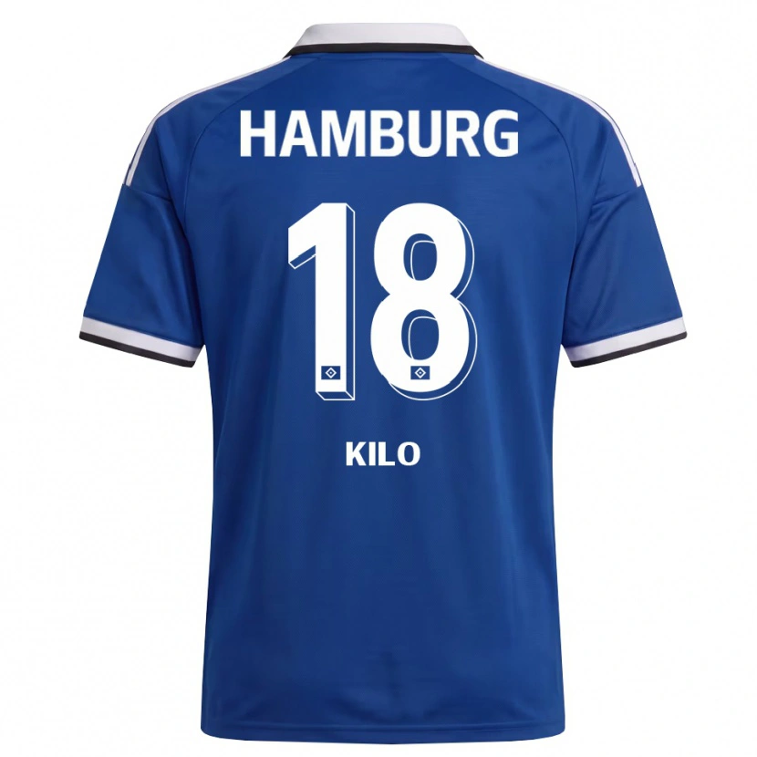 Danxen Kinderen Jesse Kilo #18 Wit Blauw Uitshirt Uittenue 2026/27 T-Shirt