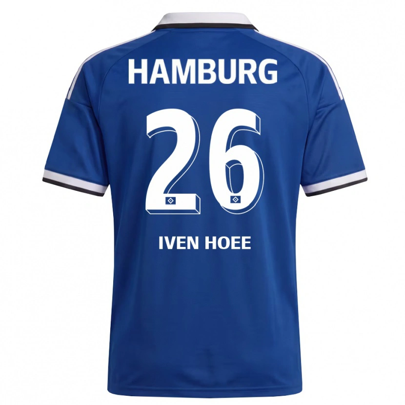 Danxen Kinderen Lennart Iven Hoee #26 Wit Blauw Uitshirt Uittenue 2026/27 T-Shirt