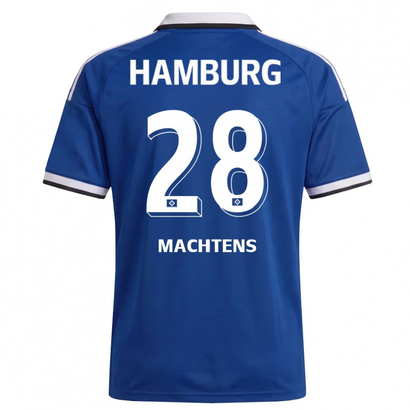 Danxen Kinderen Pauline Machtens #28 Wit Blauw Uitshirt Uittenue 2026/27 T-Shirt