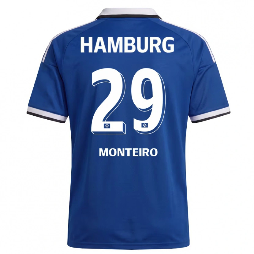 Danxen Kinderen Alfa Monteiro #29 Wit Blauw Uitshirt Uittenue 2026/27 T-Shirt