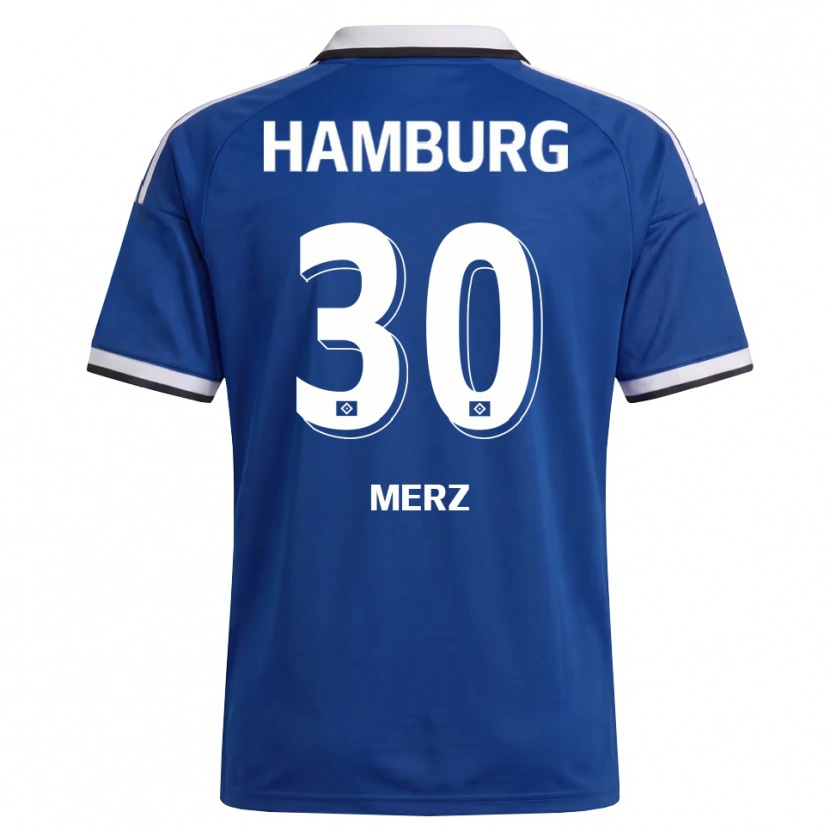 Danxen Kinderen Selma Merz #30 Wit Blauw Uitshirt Uittenue 2026/27 T-Shirt