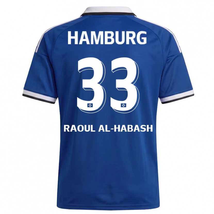 Danxen Kinderen Luca Raoul Al-Habash #33 Wit Blauw Uitshirt Uittenue 2026/27 T-Shirt