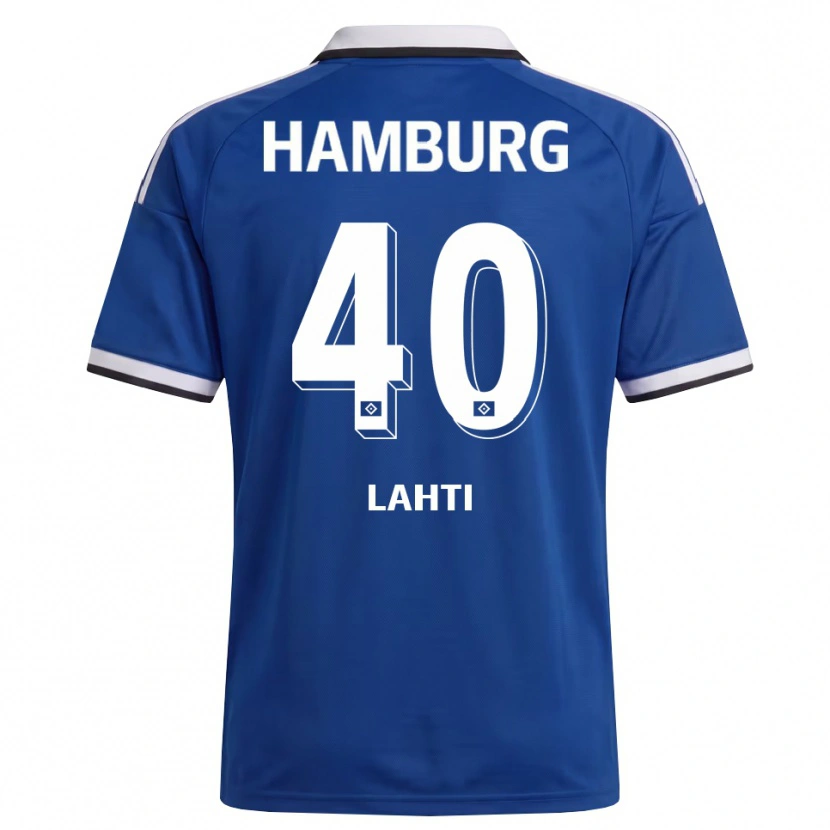 Danxen Kinderen Elias Lahti #40 Wit Blauw Uitshirt Uittenue 2026/27 T-Shirt