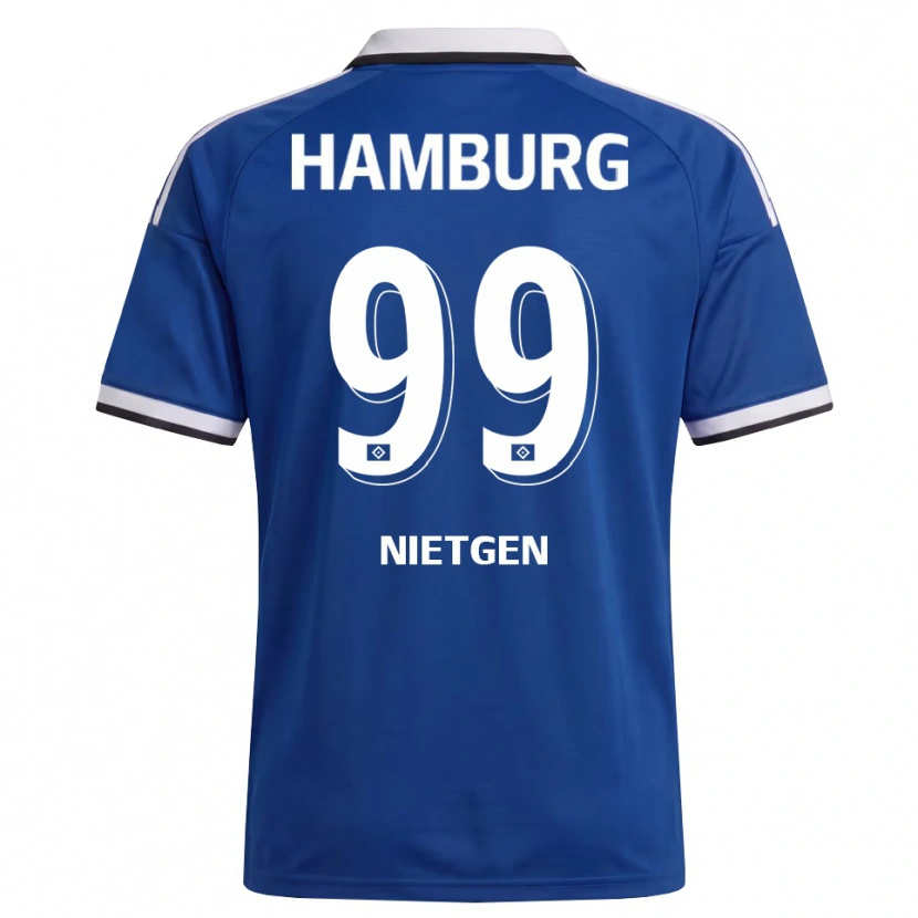 Danxen Kinderen Marvin Nietgen #99 Wit Blauw Uitshirt Uittenue 2026/27 T-Shirt