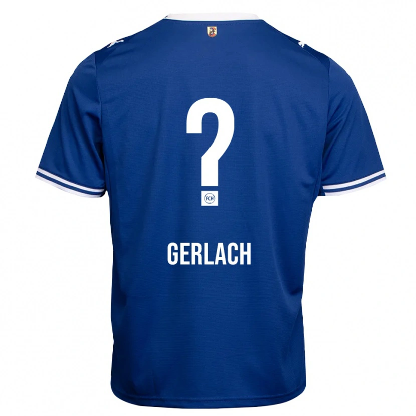Danxen Kinderen Tom Gerlach #0 Koninklijk Blauw Wit Uitshirt Uittenue 2026/27 T-Shirt
