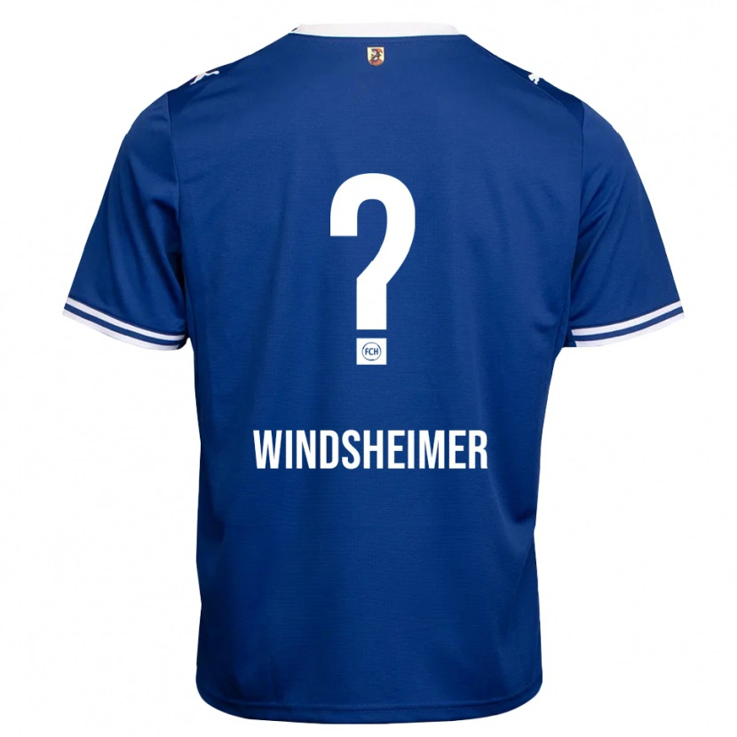 Danxen Kinderen Tim Windsheimer #0 Koninklijk Blauw Wit Uitshirt Uittenue 2026/27 T-Shirt