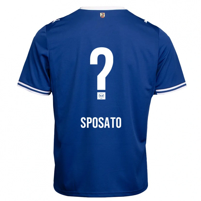 Danxen Kinderen Lennard Sposato #0 Koninklijk Blauw Wit Uitshirt Uittenue 2026/27 T-Shirt
