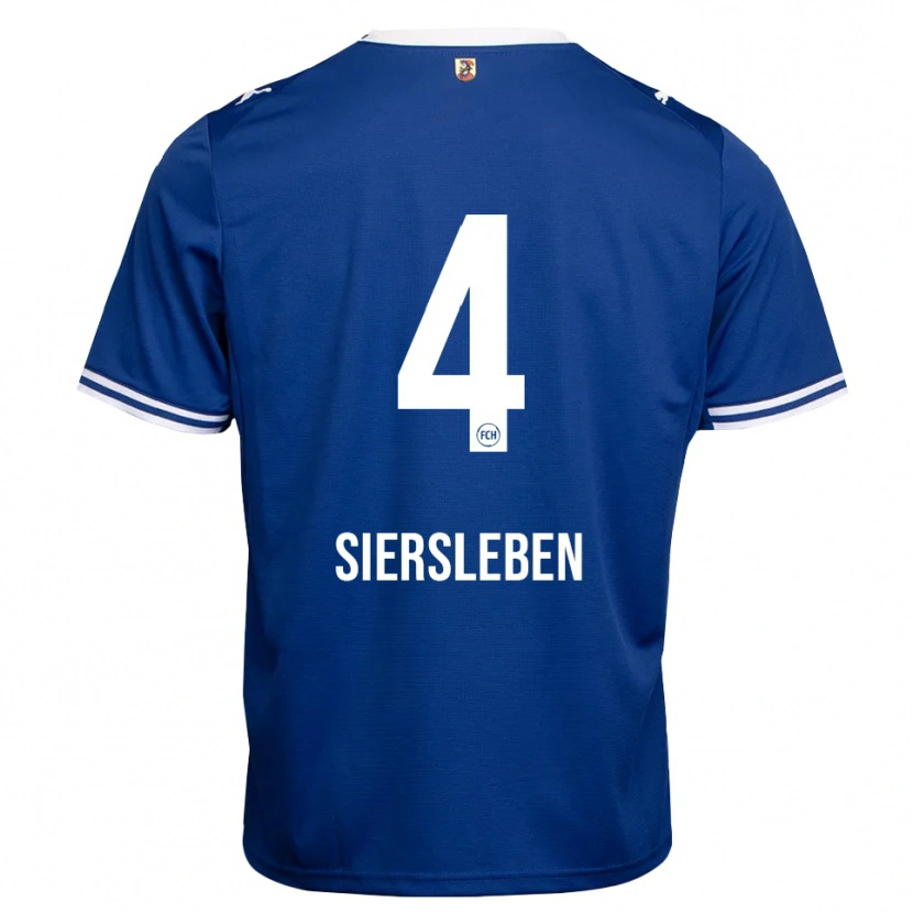 Danxen Kinderen Tim Siersleben #4 Koninklijk Blauw Wit Uitshirt Uittenue 2026/27 T-Shirt