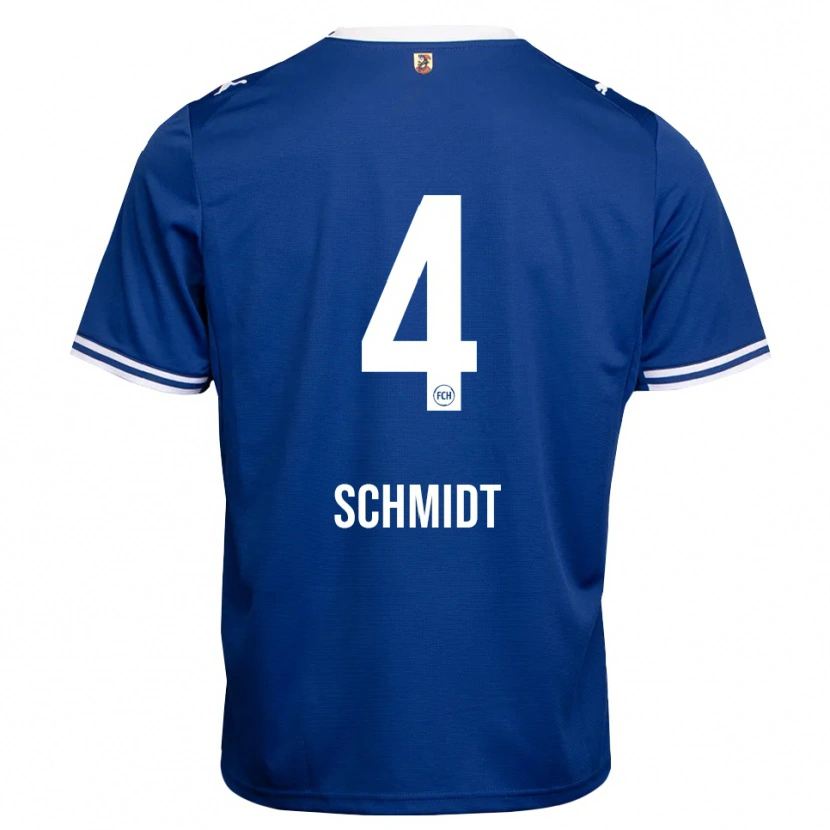 Danxen Kinderen Luke Schmidt #4 Koninklijk Blauw Wit Uitshirt Uittenue 2026/27 T-Shirt