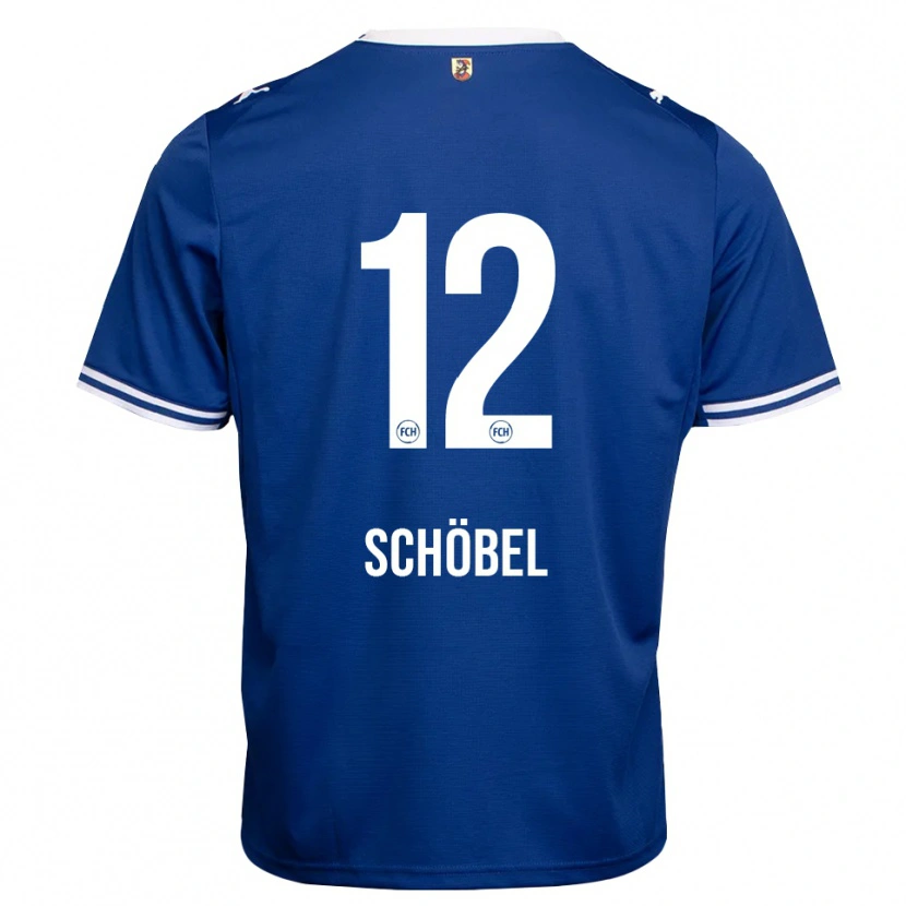 Danxen Kinderen Etienne Schöbel #12 Koninklijk Blauw Wit Uitshirt Uittenue 2026/27 T-Shirt