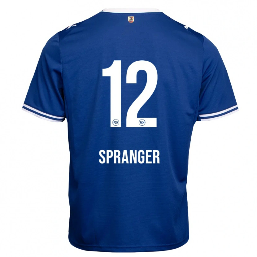 Danxen Kinderen Luke Spranger #12 Koninklijk Blauw Wit Uitshirt Uittenue 2026/27 T-Shirt