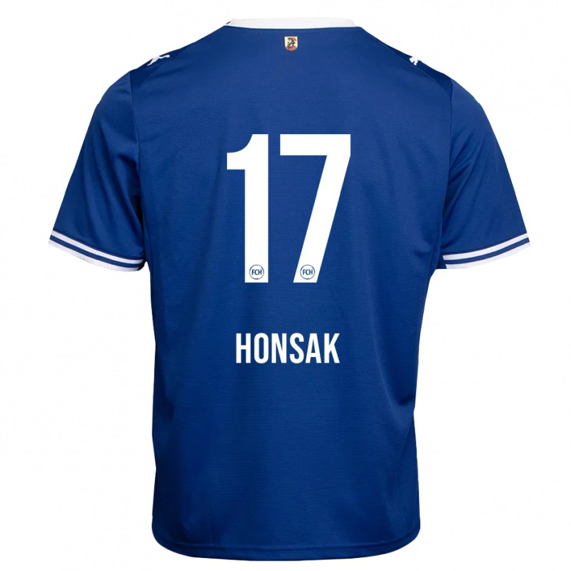Danxen Kinderen Mathias Honsak #17 Koninklijk Blauw Wit Uitshirt Uittenue 2026/27 T-Shirt