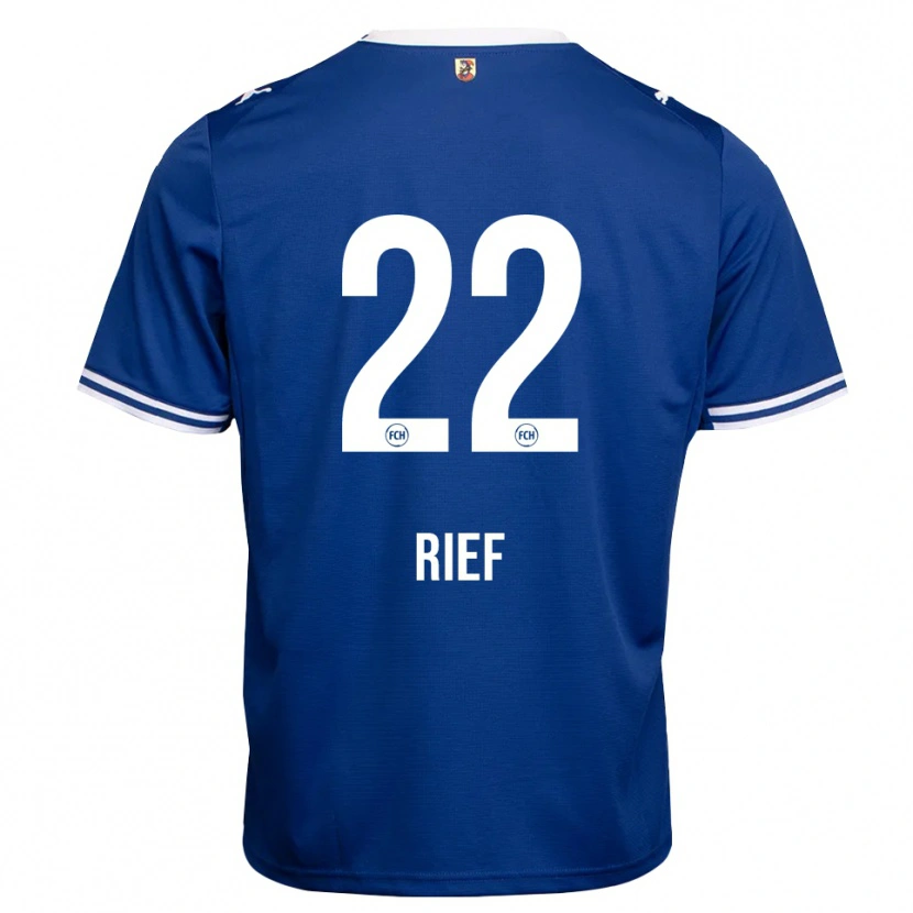 Danxen Kinderen Eugen Rief #22 Koninklijk Blauw Wit Uitshirt Uittenue 2026/27 T-Shirt