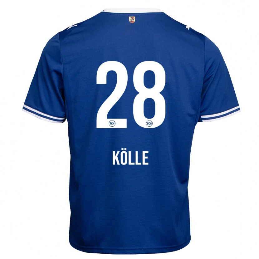 Danxen Kinderen Adam Kölle #28 Koninklijk Blauw Wit Uitshirt Uittenue 2026/27 T-Shirt