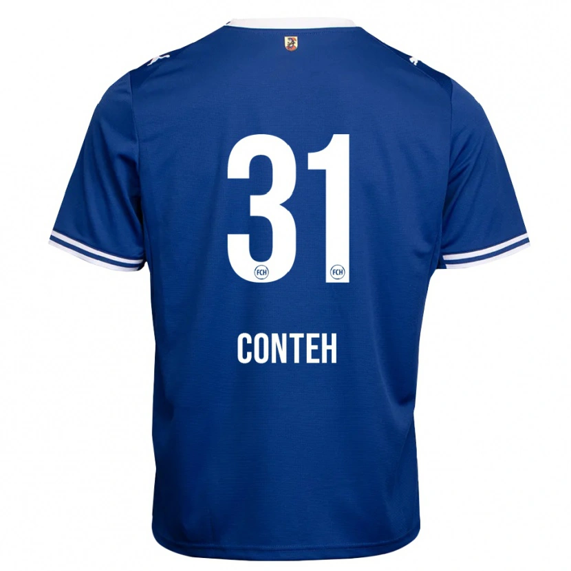 Danxen Kinderen Sirlord Conteh #31 Koninklijk Blauw Wit Uitshirt Uittenue 2026/27 T-Shirt