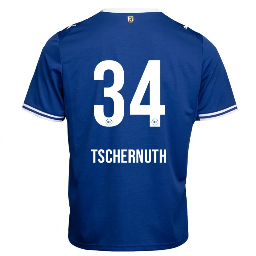 Danxen Kinderen Paul Tschernuth #34 Koninklijk Blauw Wit Uitshirt Uittenue 2026/27 T-Shirt