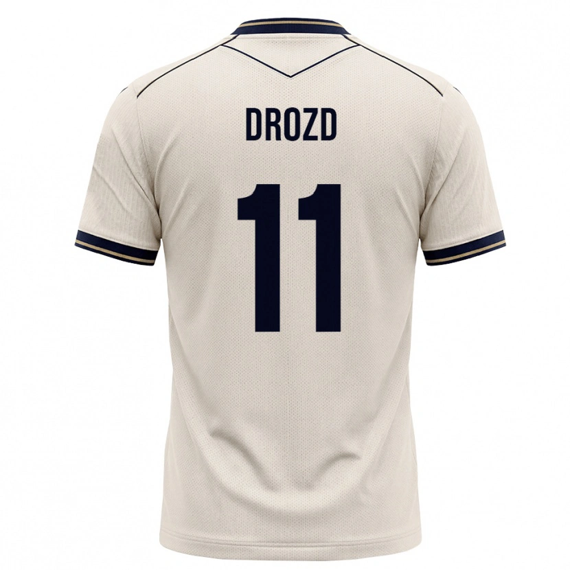 Danxen Kinderen Nikita Drozd #11 Off-White Inktblauw Uitshirt Uittenue 2026/27 T-Shirt