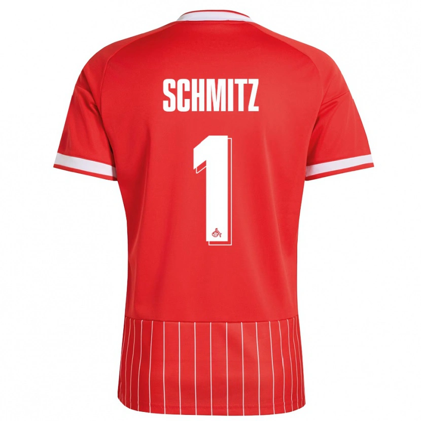 Danxen Kinderen Lisa Schmitz #1 Rood Wit Groen Uitshirt Uittenue 2026/27 T-Shirt