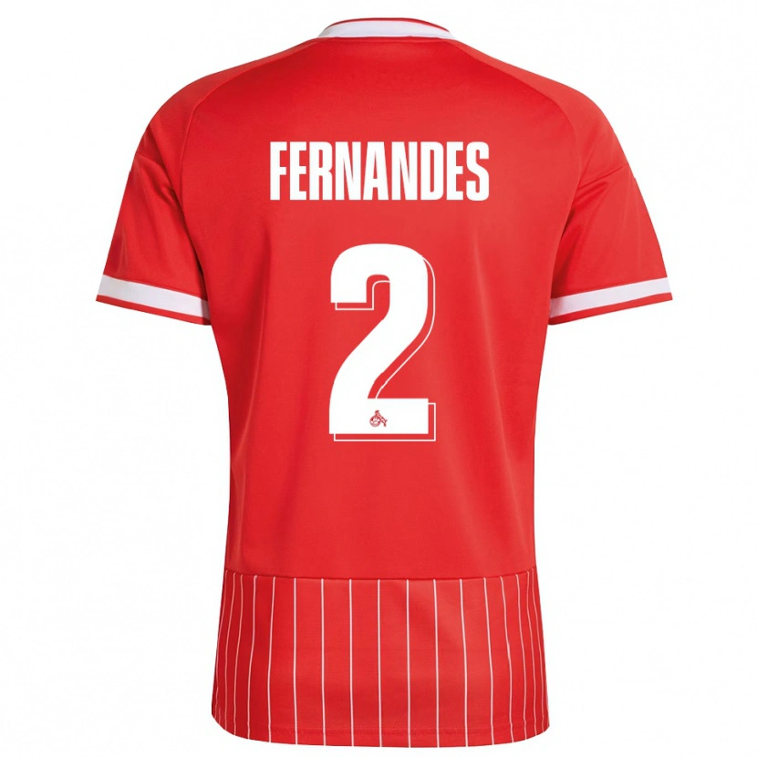Danxen Kinderen Tyron Fernandes #2 Rood Wit Groen Uitshirt Uittenue 2026/27 T-Shirt
