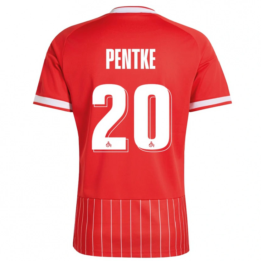 Danxen Kinderen Philipp Pentke #20 Rood Wit Groen Uitshirt Uittenue 2026/27 T-Shirt