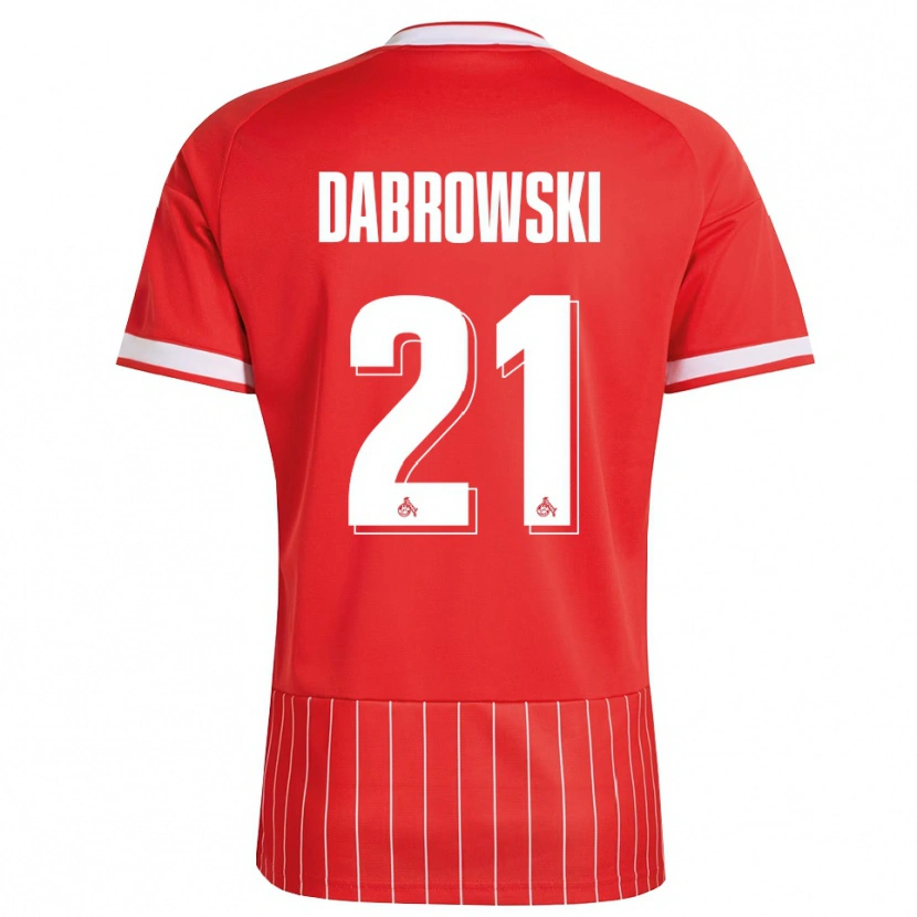 Danxen Kinderen Luc Dabrowski #21 Rood Wit Groen Uitshirt Uittenue 2026/27 T-Shirt