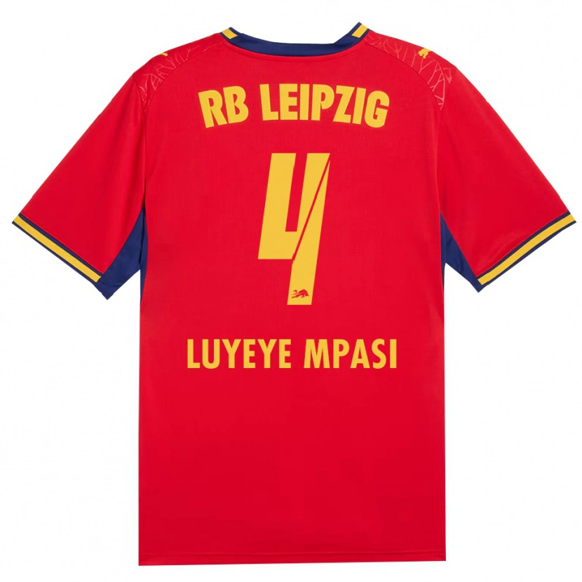 Danxen Kinderen Seal Luyeye Mpasi #4 Rood Geel Koninklijk Blauw Uitshirt Uittenue 2026/27 T-Shirt