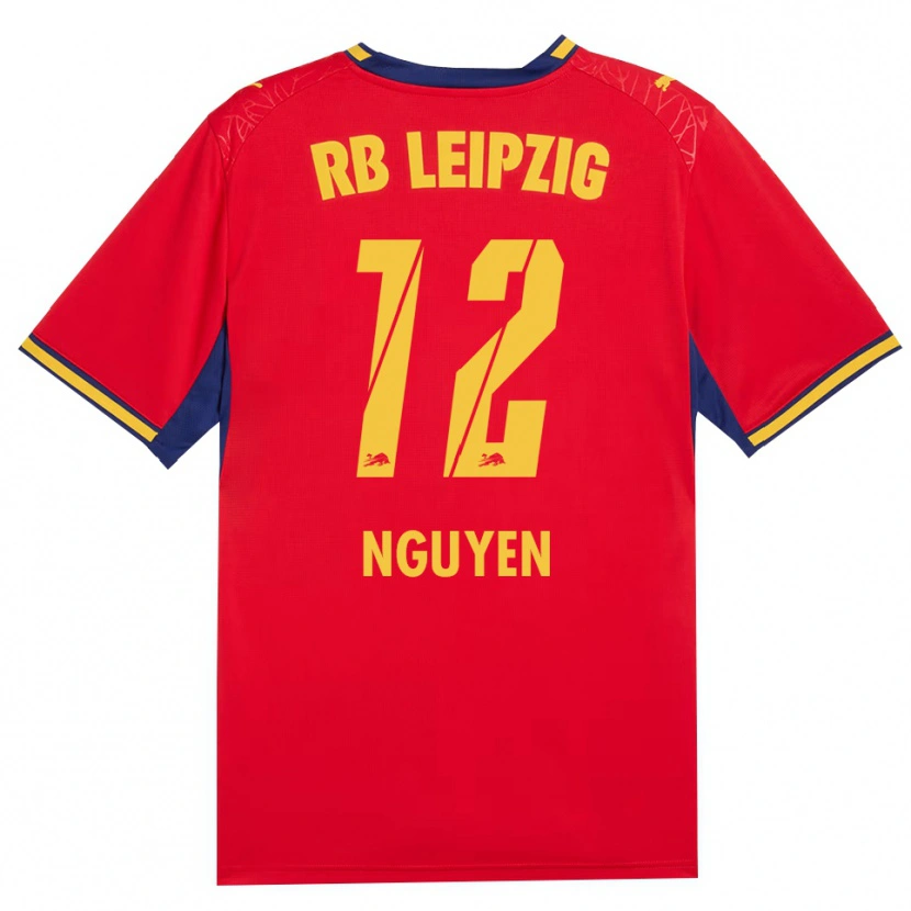 Danxen Kinderen Vu Nguyen #12 Rood Geel Koninklijk Blauw Uitshirt Uittenue 2026/27 T-Shirt