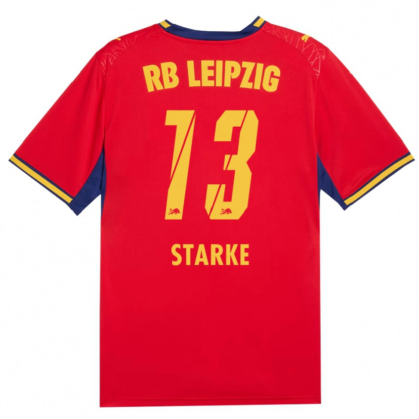Danxen Kinderen Sandra Starke #13 Rood Geel Koninklijk Blauw Uitshirt Uittenue 2026/27 T-Shirt
