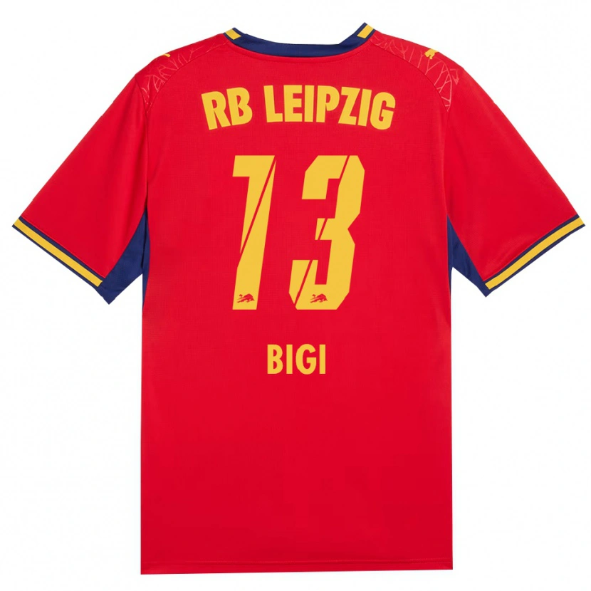 Danxen Kinderen Samim Bigi #13 Rood Geel Koninklijk Blauw Uitshirt Uittenue 2026/27 T-Shirt