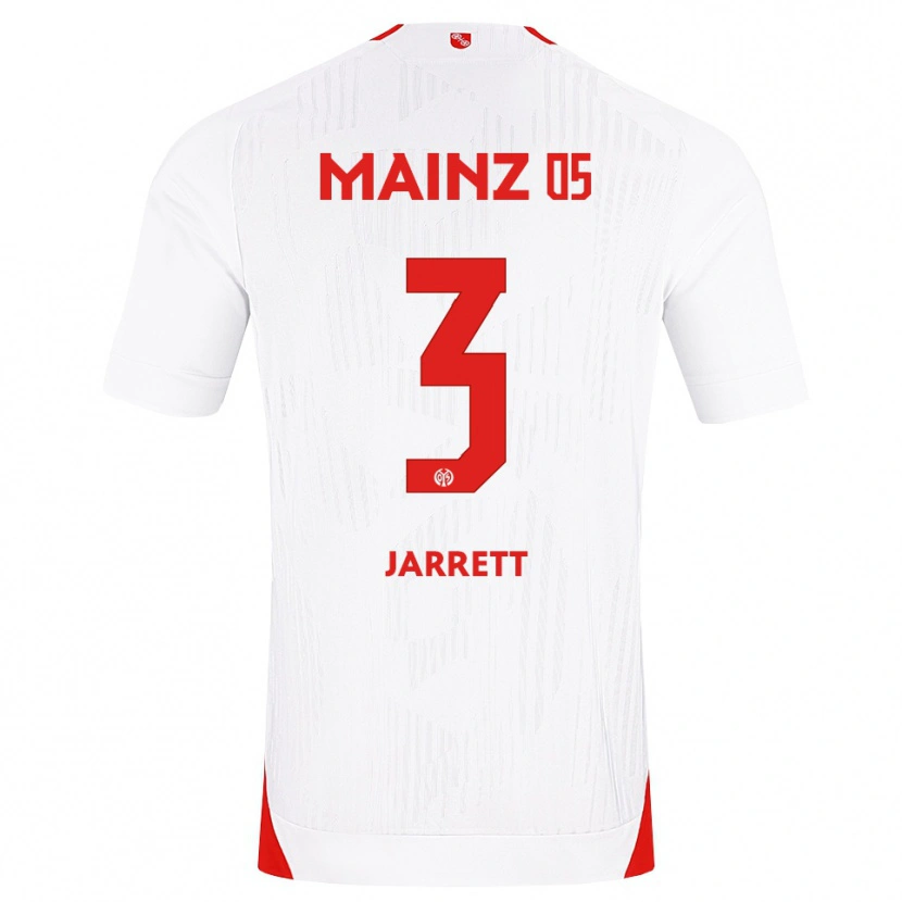 Danxen Kinderen Tyrone Jarrett #3 Wit Rood Geel Uitshirt Uittenue 2026/27 T-Shirt