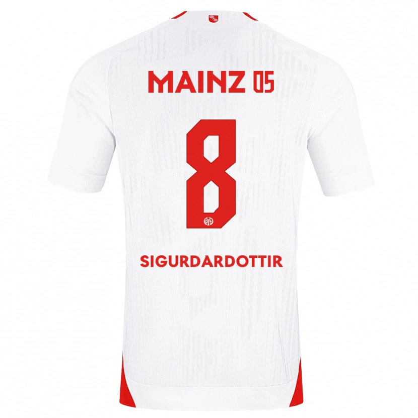 Danxen Kinderen Heiðrún Sigurðardóttir #8 Wit Rood Geel Uitshirt Uittenue 2026/27 T-Shirt
