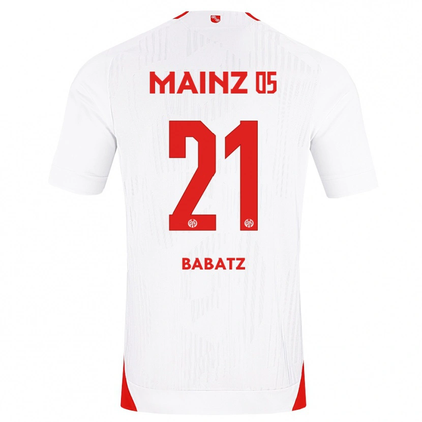 Danxen Kinderen Louis Babatz #21 Wit Rood Geel Uitshirt Uittenue 2026/27 T-Shirt