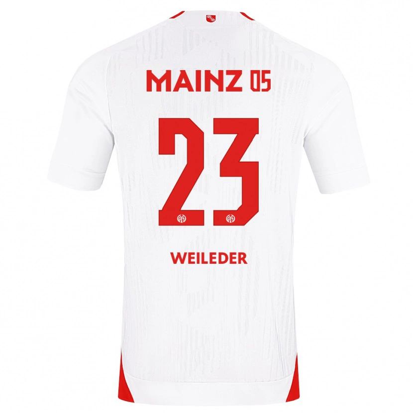 Danxen Kinderen Tobias Weileder #23 Wit Rood Geel Uitshirt Uittenue 2026/27 T-Shirt