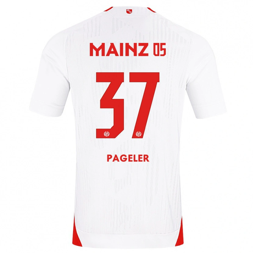 Danxen Kinderen Maja Pageler #37 Wit Rood Geel Uitshirt Uittenue 2026/27 T-Shirt