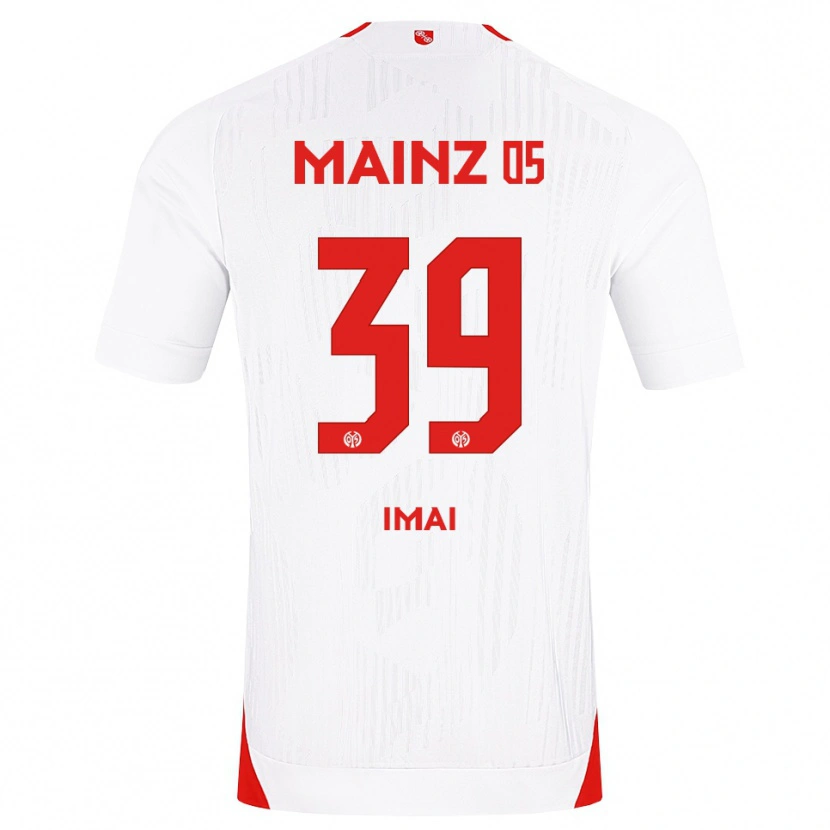 Danxen Kinderen Yurina Imai #39 Wit Rood Geel Uitshirt Uittenue 2026/27 T-Shirt