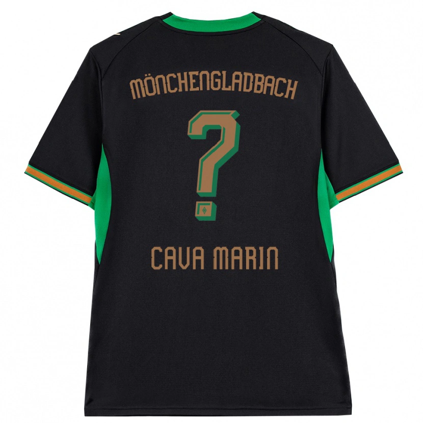 Danxen Kinderen Sofia Cava Marin #0 Zwart Oranje Groen Bruin Uitshirt Uittenue 2026/27 T-Shirt