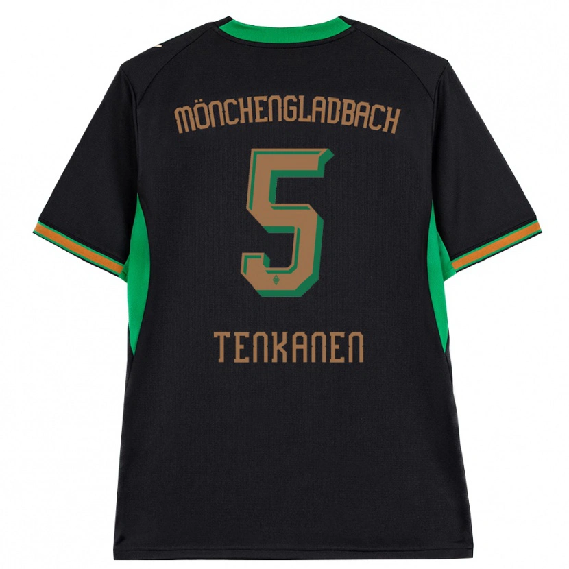 Danxen Kinderen Luke Tenkanen #5 Zwart Oranje Groen Bruin Uitshirt Uittenue 2026/27 T-Shirt