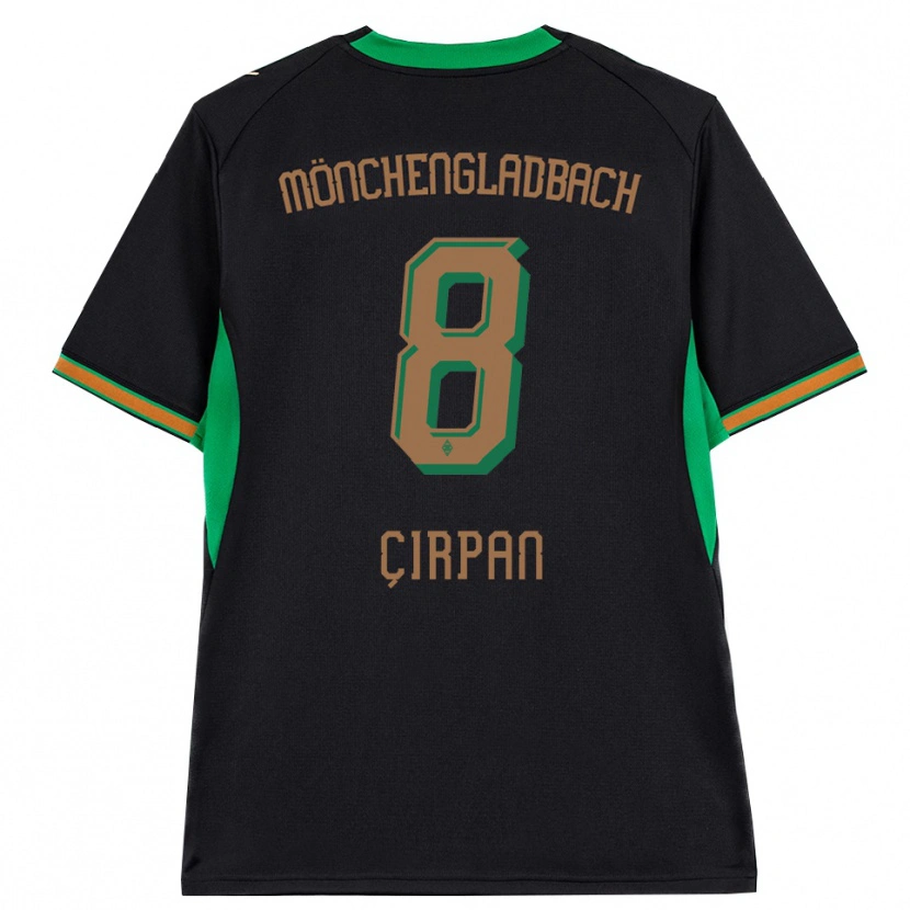 Danxen Kinderen Kemal Çırpan #8 Zwart Oranje Groen Bruin Uitshirt Uittenue 2026/27 T-Shirt