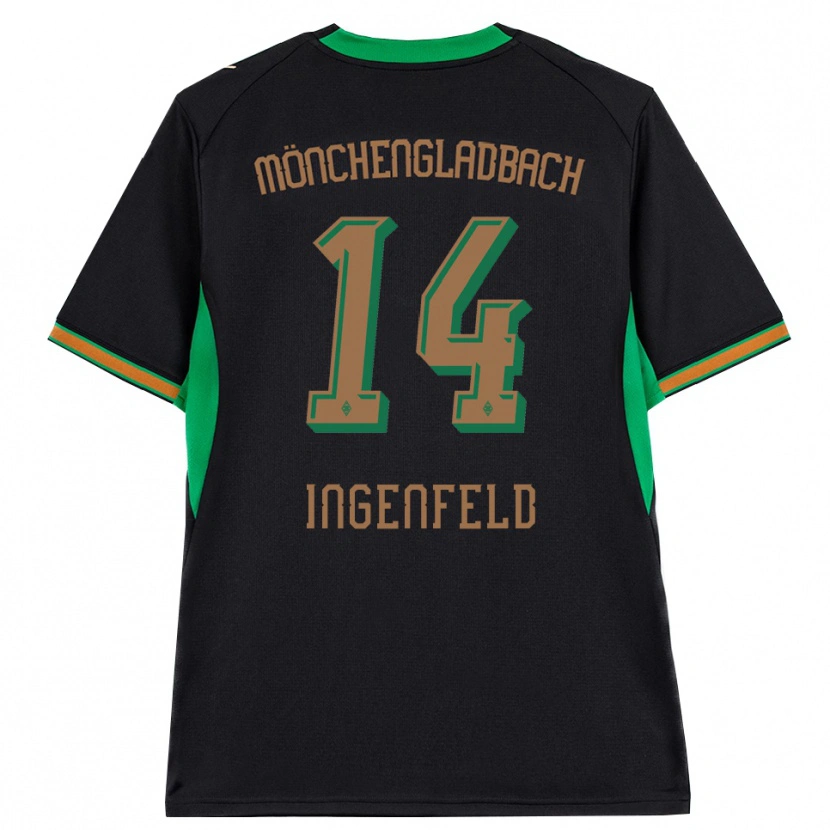 Danxen Kinderen Paul Ingenfeld #14 Zwart Oranje Groen Bruin Uitshirt Uittenue 2026/27 T-Shirt