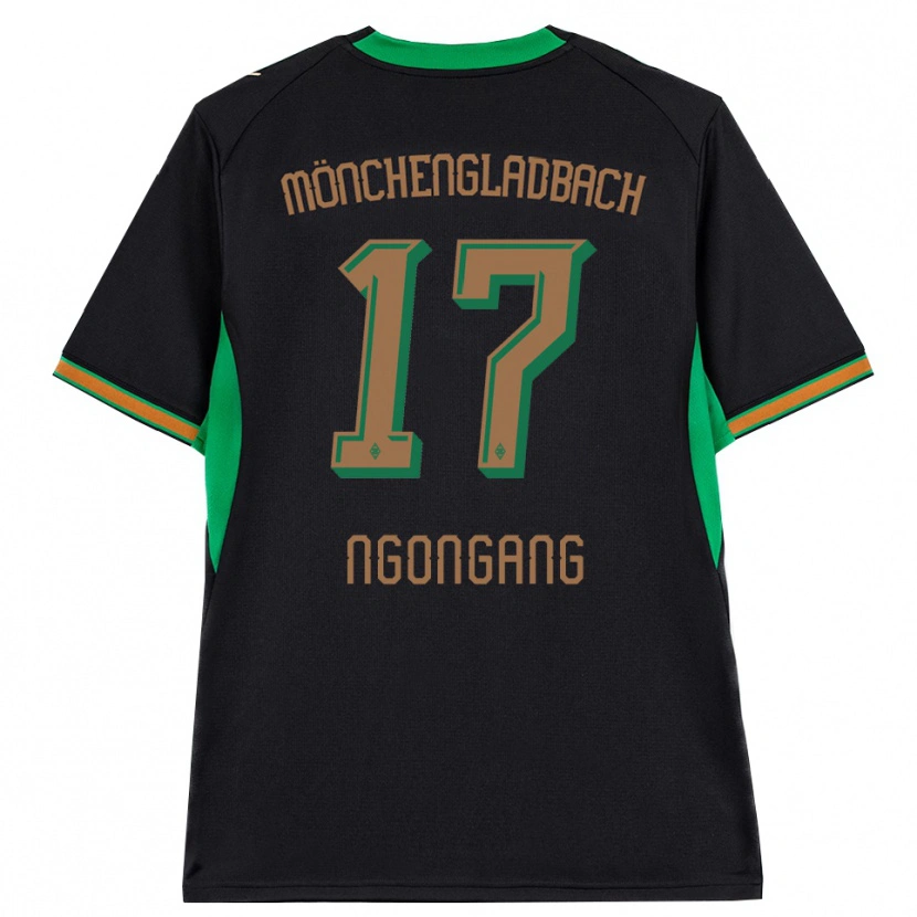 Danxen Kinderen Johann Ngongang #17 Zwart Oranje Groen Bruin Uitshirt Uittenue 2026/27 T-Shirt
