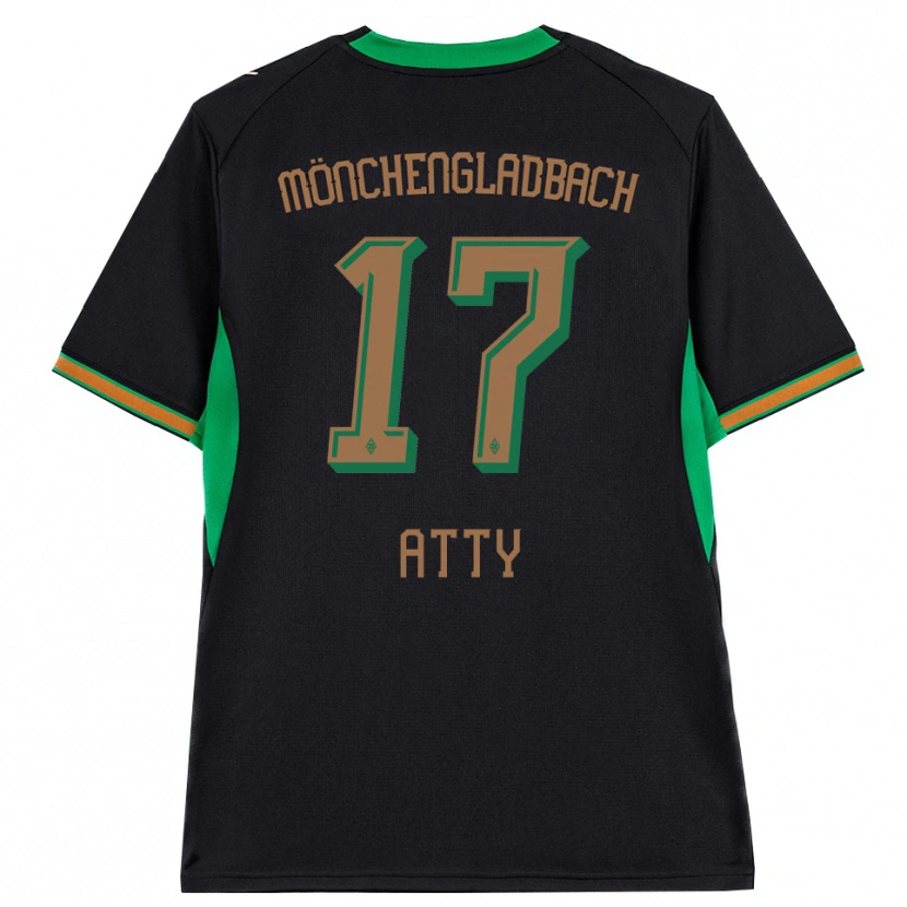 Danxen Kinderen Yassir Atty #17 Zwart Oranje Groen Bruin Uitshirt Uittenue 2026/27 T-Shirt
