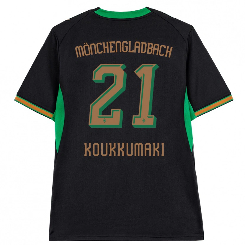 Danxen Kinderen Taavi Koukkumäki #21 Zwart Oranje Groen Bruin Uitshirt Uittenue 2026/27 T-Shirt