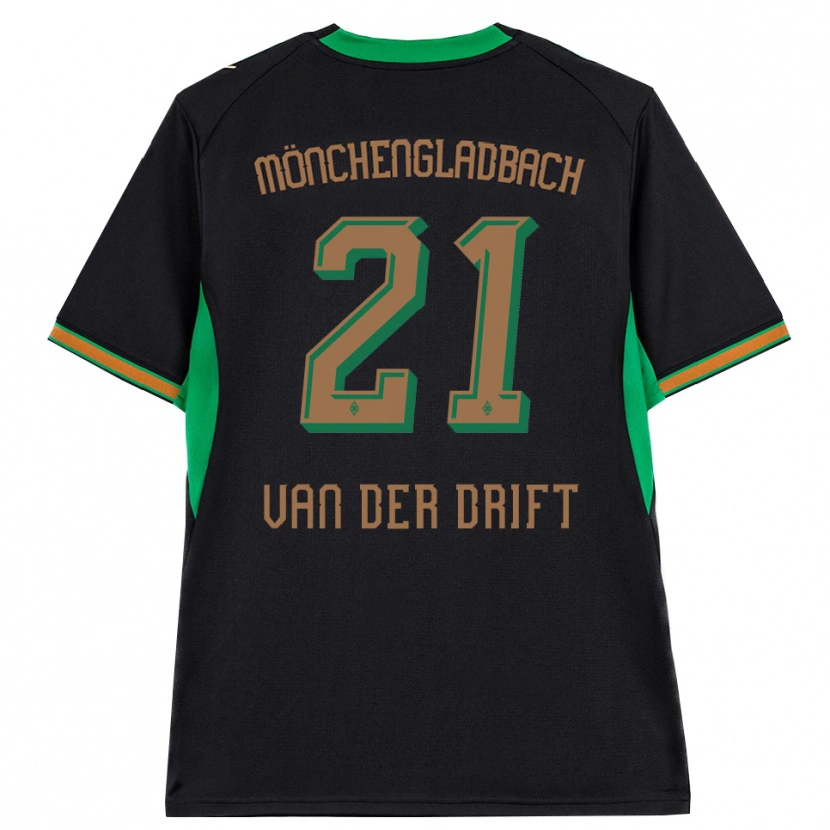 Danxen Kinderen Suus Van Der Drift #21 Zwart Oranje Groen Bruin Uitshirt Uittenue 2026/27 T-Shirt