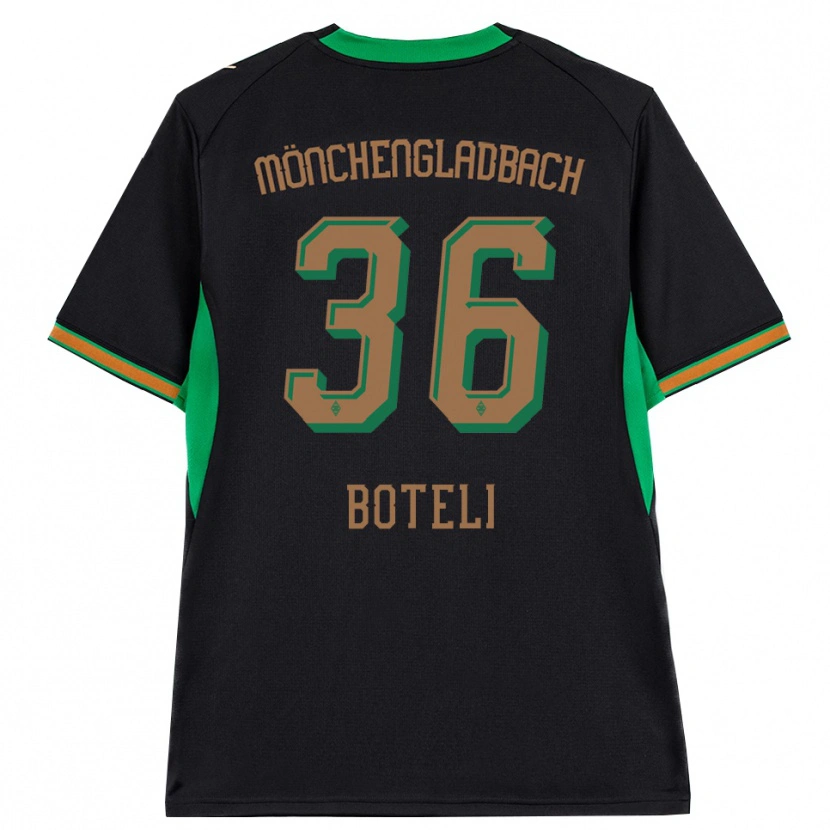 Danxen Kinderen Winsley Boteli #36 Zwart Oranje Groen Bruin Uitshirt Uittenue 2026/27 T-Shirt
